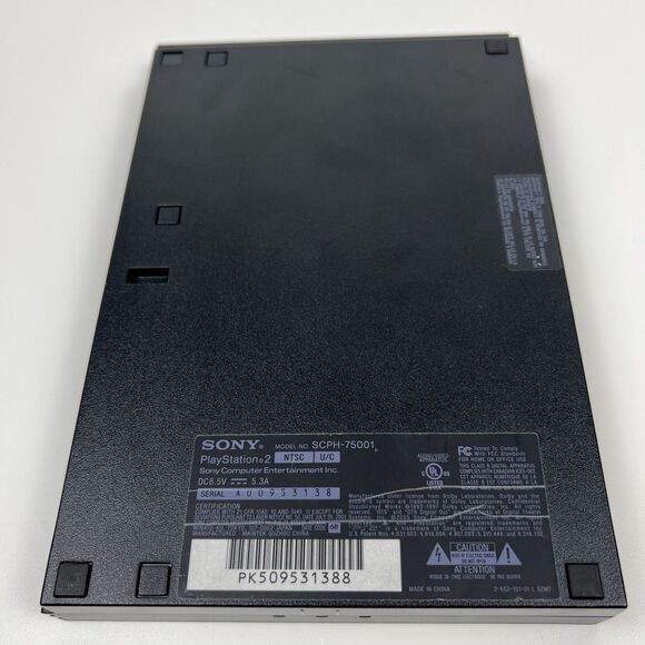 Sony PlayStation 2 PS2 Slim SCPH-75001 Console w/ Cords Tested Working - Picture 8 of 8